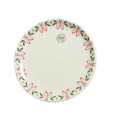 Kitchen Goods Dolomite Plate with Candy Canes 21cm