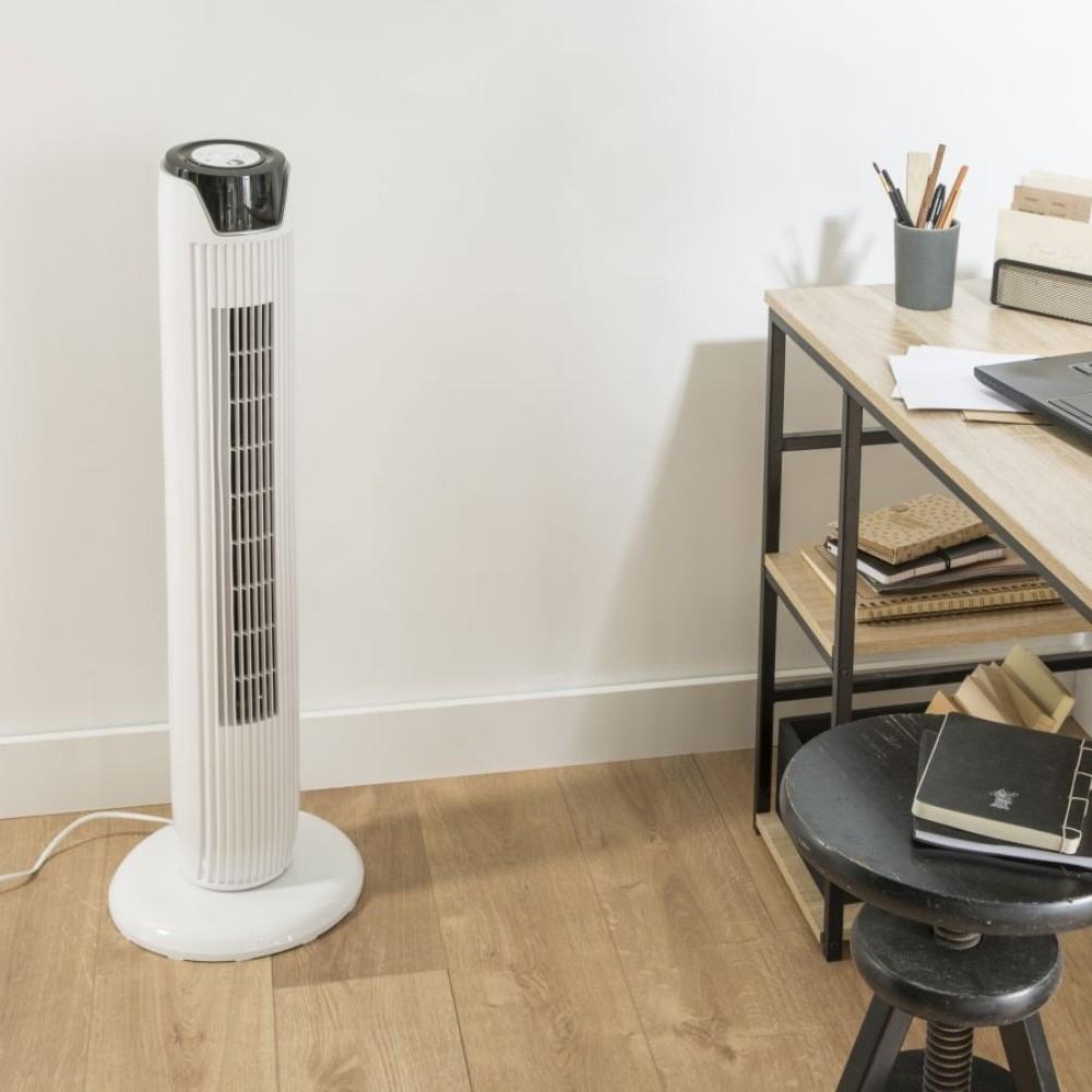 Equation Tower Fan 91cm 45W - White