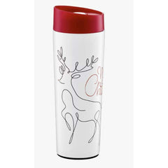 Ambition Line Art Thermal Mug 340ml - Christmas Tree