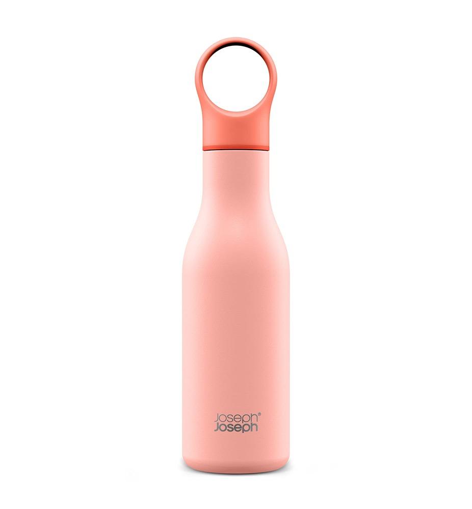 Joseph Joseph Loop Vacuum Insulated Water Bottle 500ml - Coral