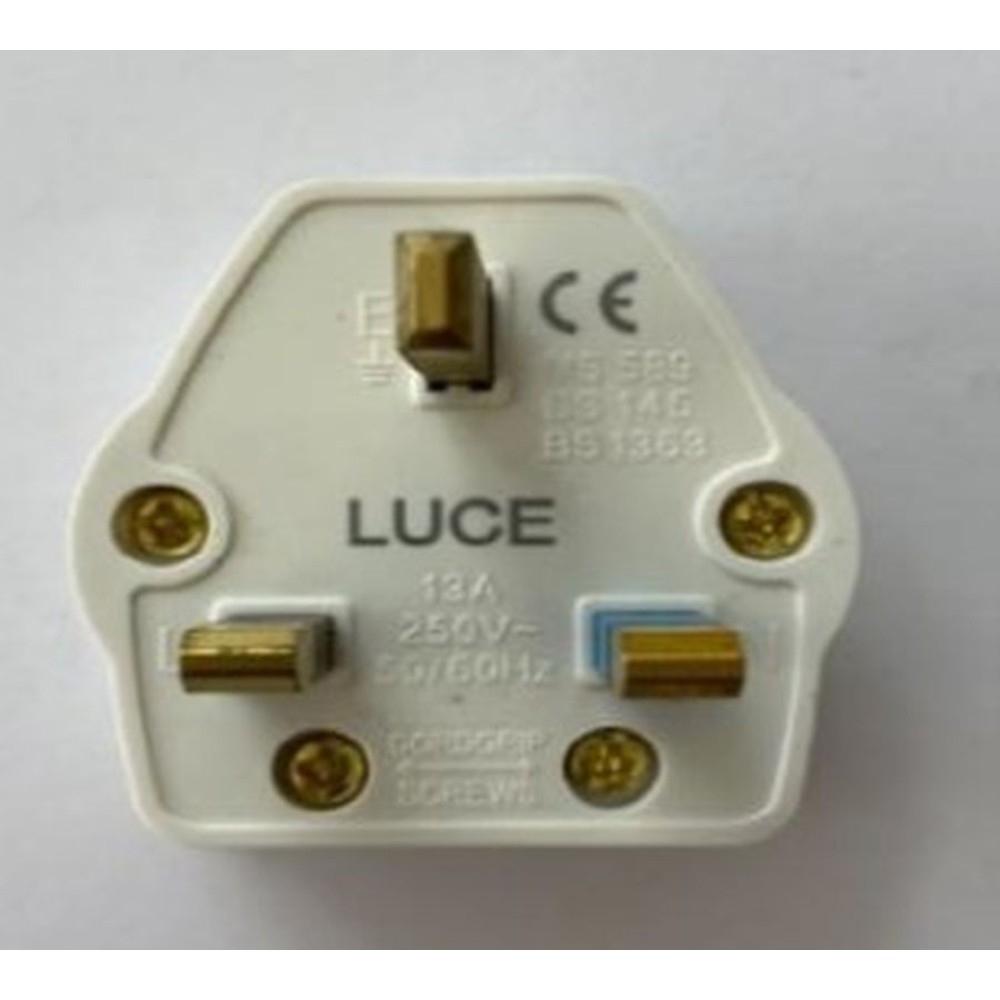 Luce 13AMP Plug - White