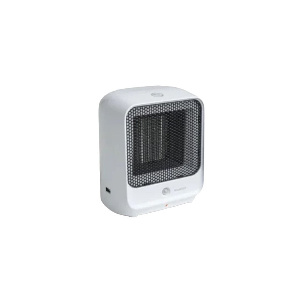 Equation Tim 2 Mini Ceramic Heater 500W with USB Charger - White