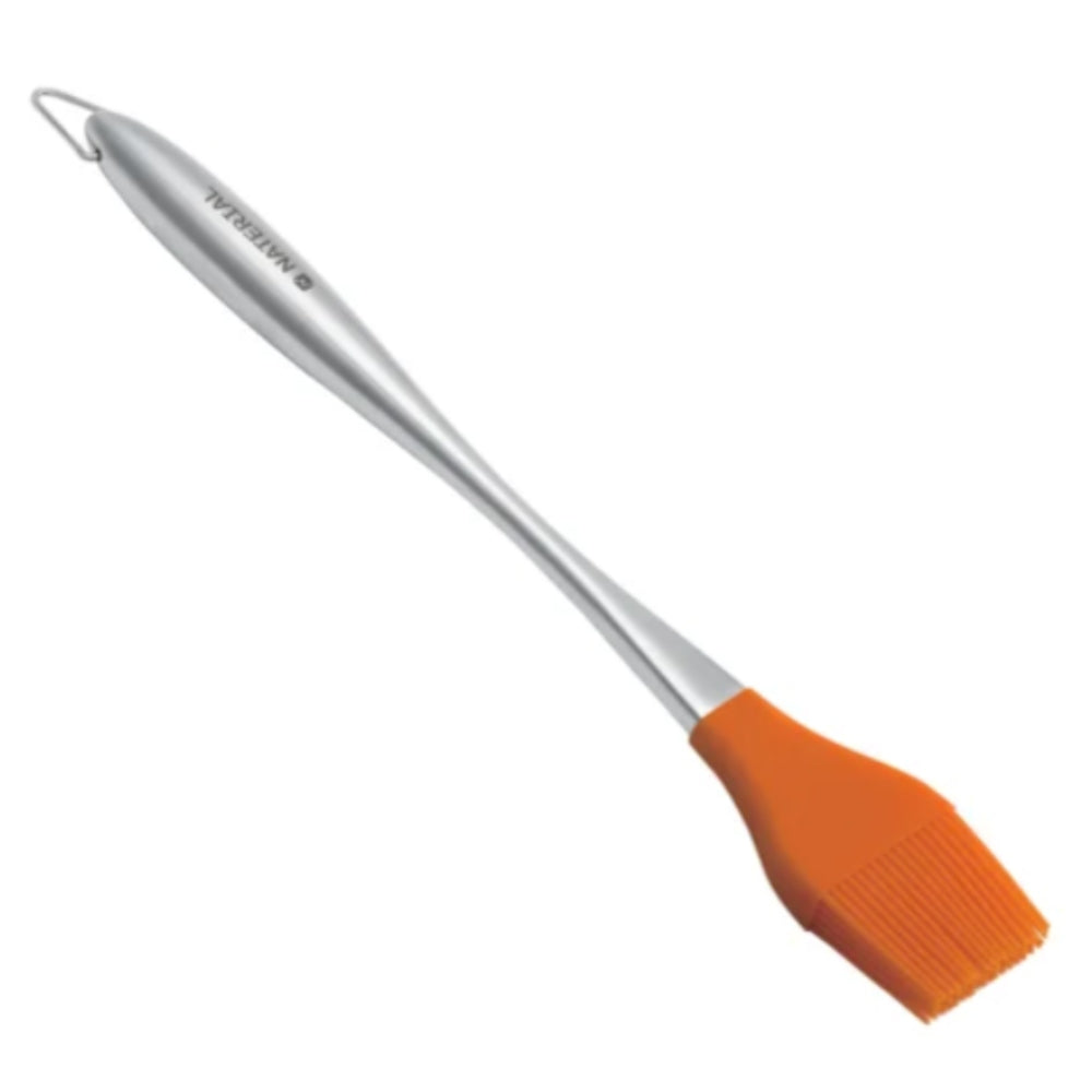 Naterial Bbq Basting Silicone Brush With Stainless Steel Handle.