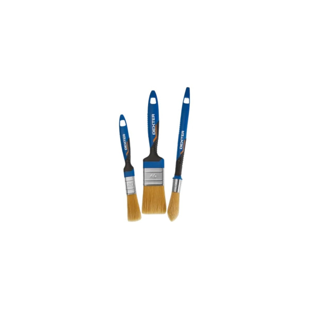 Dexter Universal Brush Set - 2cm and 4cm, 1 Round Tip Brush 1.5cm