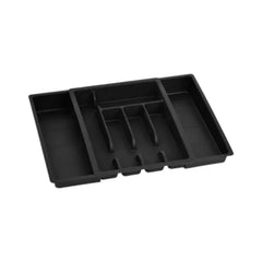 Kitchen Extendable Cuttlery Tray Plastic Black