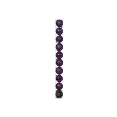 Decoris Shatterproof Baubles Box of 10 Pieces 6cm - Violet