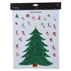 Decoris PVC Sticker Tree Advent Calendar