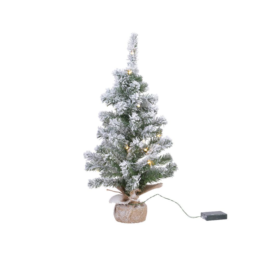 Everlands BO Pre-Lit Snowy Imperial Mini Tree 60cm