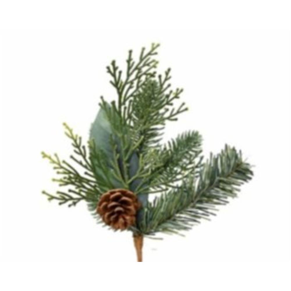 Everlands Spray Pick with Pinecones 25cm - Natural