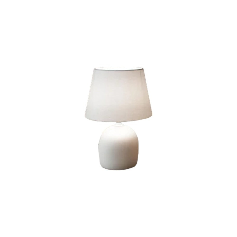 Inspire Poki Table Lamp E14 Ceramic with - Grey