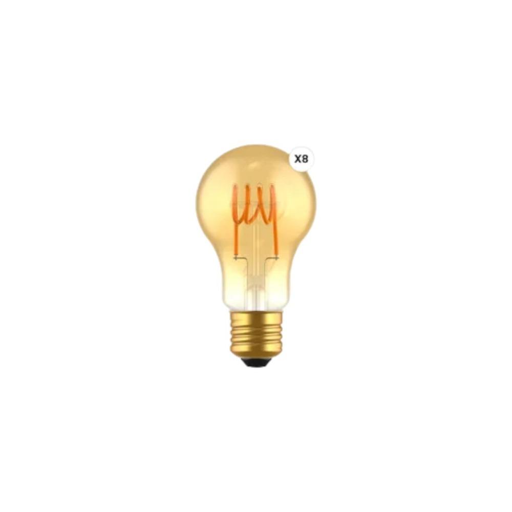 KITSWEB A60 E27 4.5W 400LM2200K330D 25000H AMBER SPIRAL CBLXMN