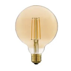 Lexman Led Bulb G125 7.8W E27 2000K 806LM with Filament - Amber