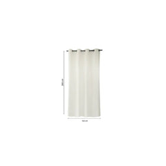 COTTON CURTAIN SUNNY CREAM 5 140X280 CM EYELETS