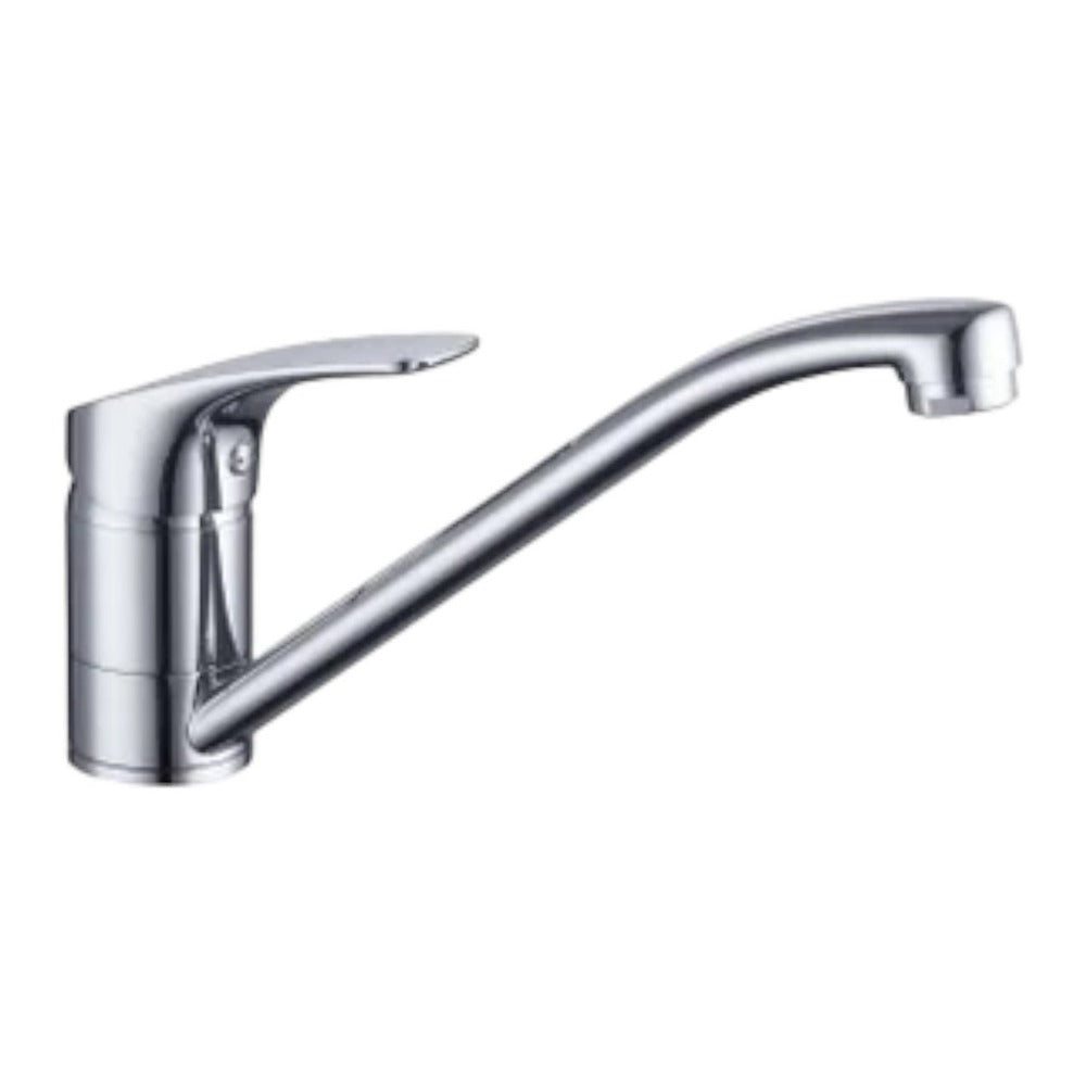 Delinia Kitchen Sink Mixer Tap Hugo Single Lever H14.8Cm Spout Reach 26Cm Chrome