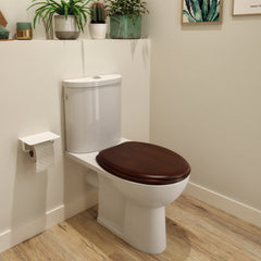 Sensea Purity Oval Toilet Seat - Dark Walnut