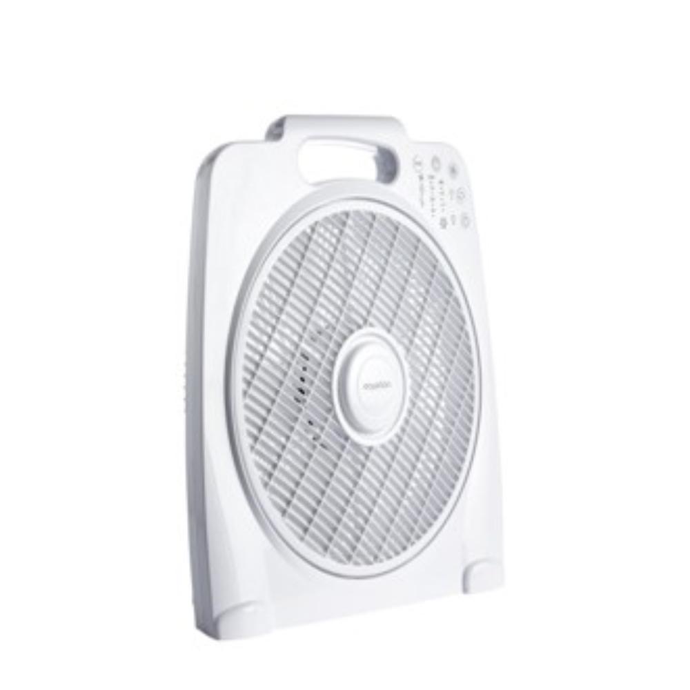 Equation Countertop Fan, Plastic, White With Remote Control, 3 Speed/Modes, Timer