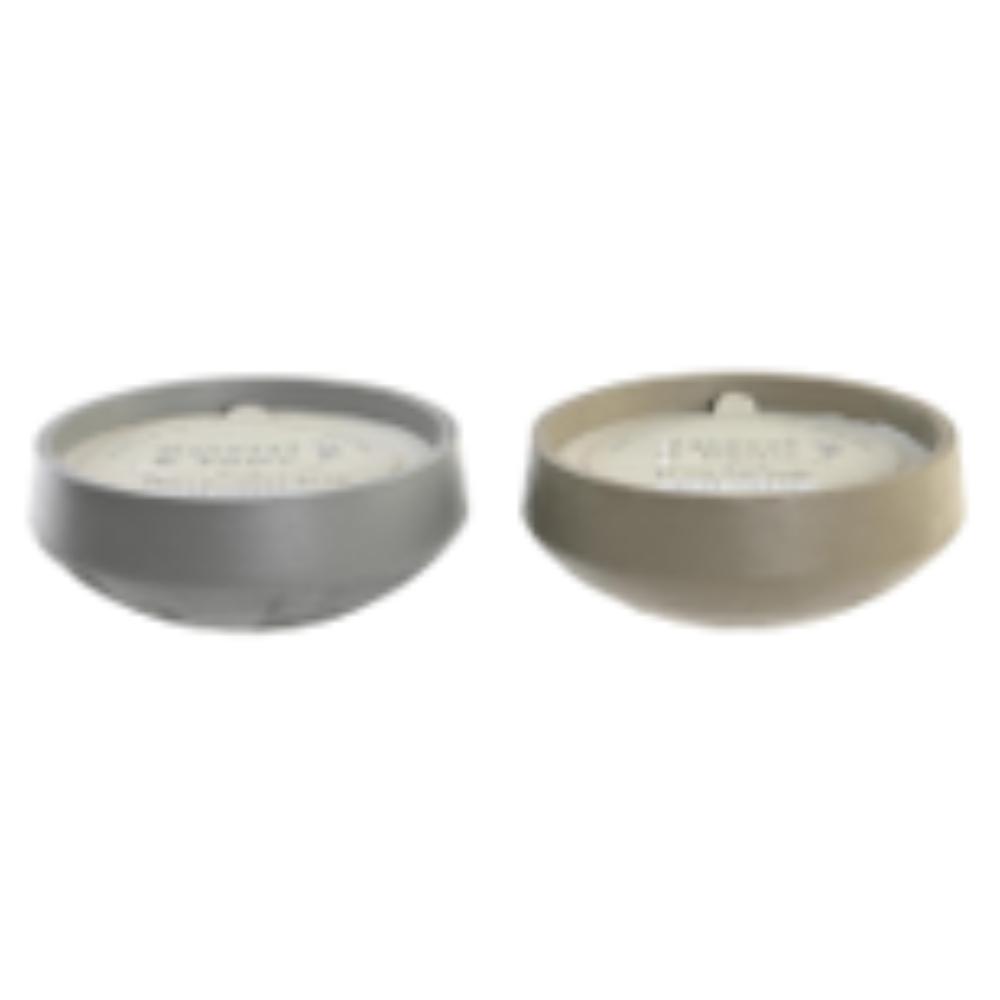 iDecor Candle Cement Wax 20 x 20 x 8cm 360g - Grey or Taupe