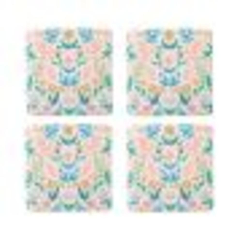 Homla Melte Coaster Set of 4 With Floral Print