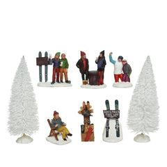 Lumineo Polyresin Figurine Set of 8 Pieces