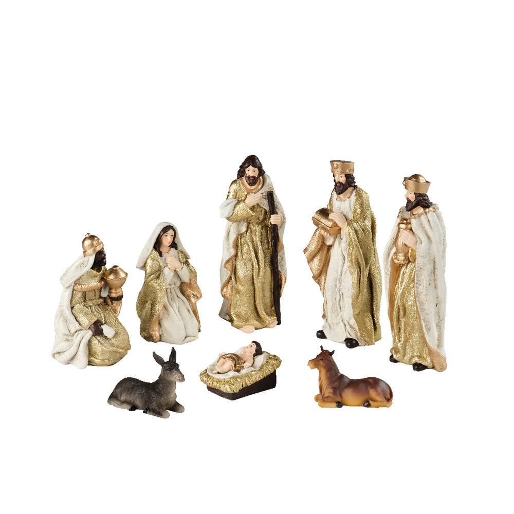 Polyresin Nativity Set of 8 Pieces 15cm