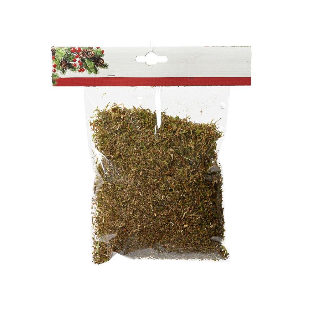 Plastic Natural Moss Pack for Nativity Scene