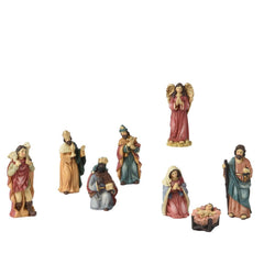 Polyresin Nativity Set of 8 Pieces 9cm