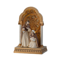 Lumineo BO Polyresin Nativity Statue with Led 15 x 11 x 24cm