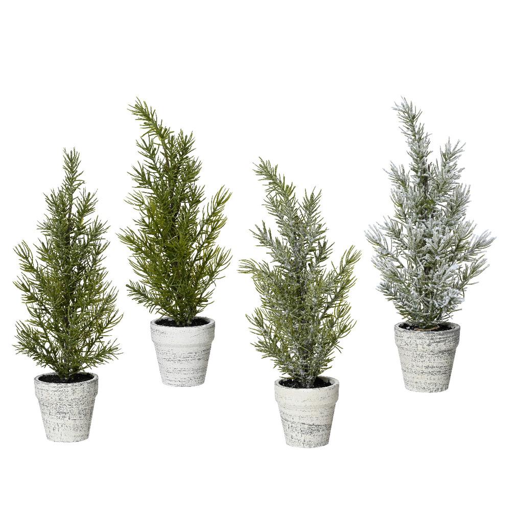 Everlands Mini Tree 10 x 31cm - 4 Assorted