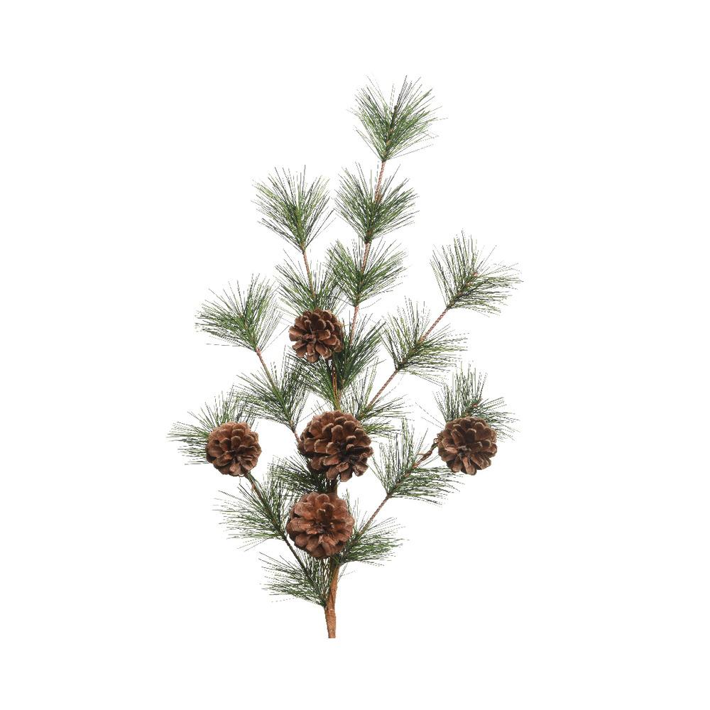 Everlands Spray Branch with Pinecones 50cm