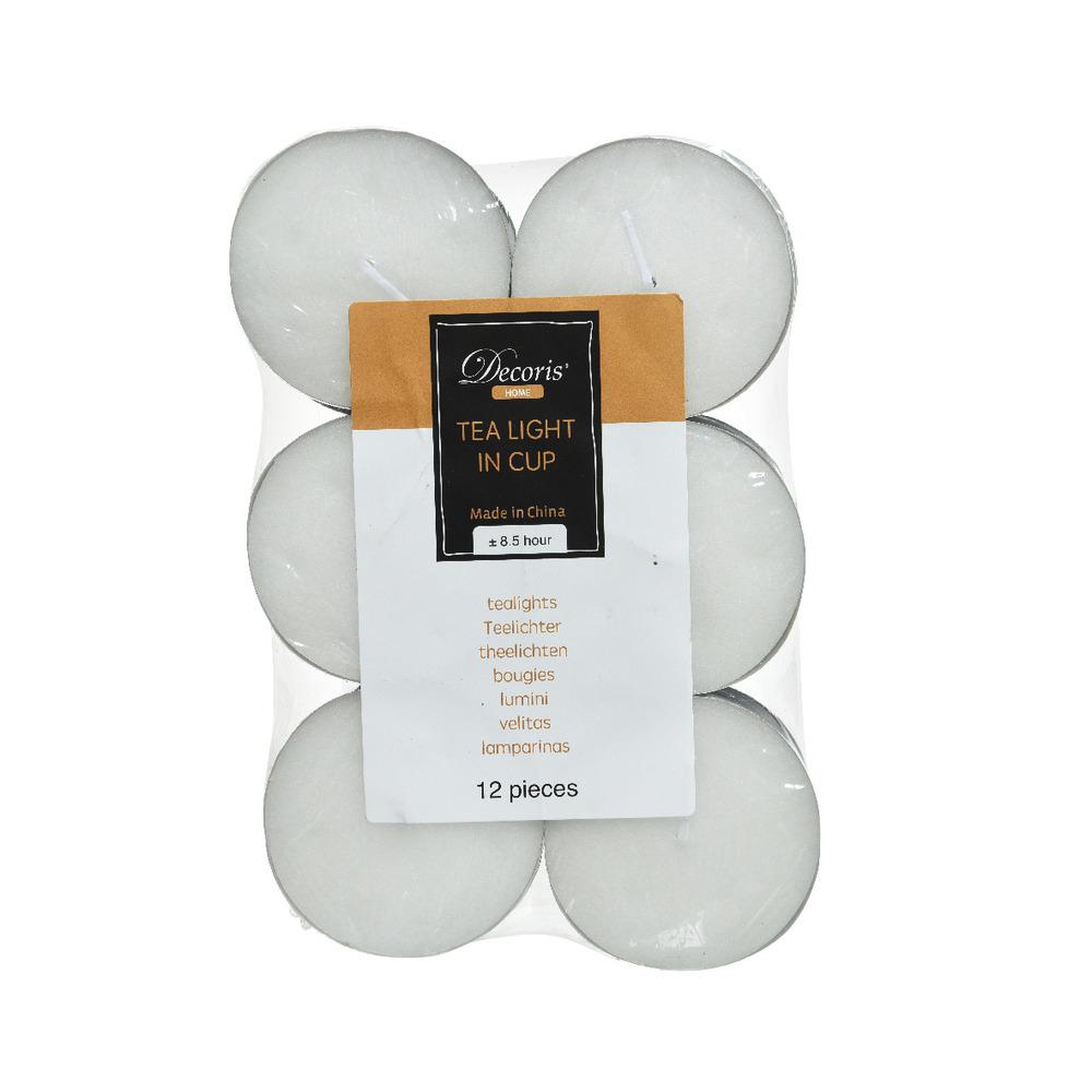 Decoris Tealight Wax Candle Pack of 12 Pieces