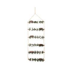 Lumineo BO Micro-Led Ladder with Pinecones 120cm