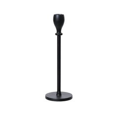 Decoris Aluminium Candleholder 15cm - Black Matt