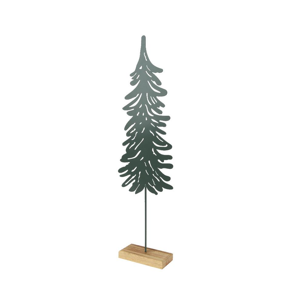 Decoris Iron Tree with MDF Base 37cm - Green