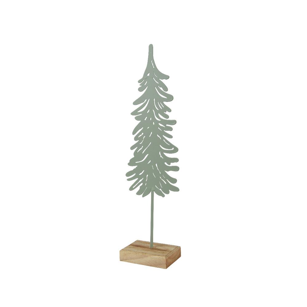 Decoris Iron Tree with MDF Base 37cm - Light Green