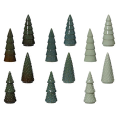 Decoris Porcelain Tree with Shiny Glaze 20cm - 12 Assorted Colours