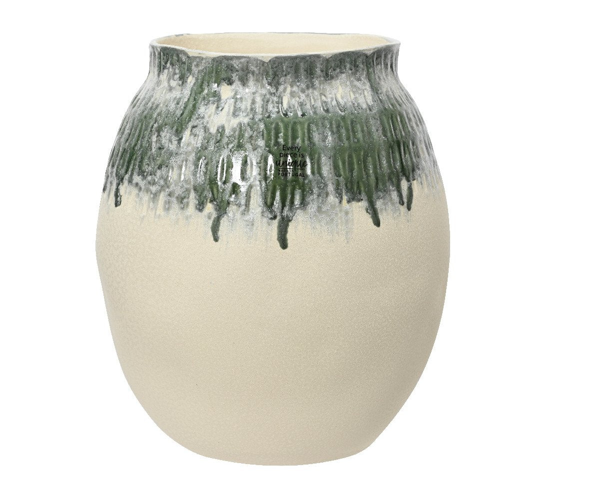 Decoris Earthenware Vase with Reactive Glaze