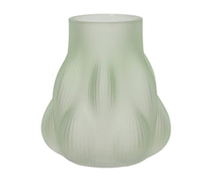 Decoris Glass Opaque Vase 15cm - White Mint