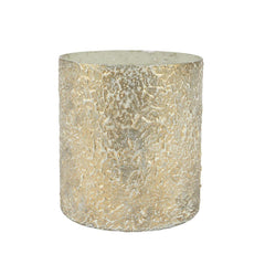 Decoris Glass Tealight Holder 15 x 16cm - Gold