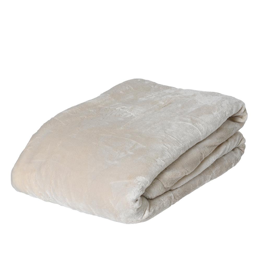 Decoris Polyester Throwover with Tree Pattern 130 x 170cm - Cream