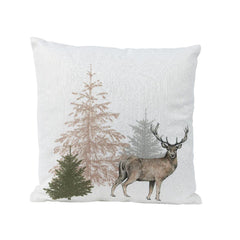 Decoris Polyester Cushion with Deer Background 45 x 45cm