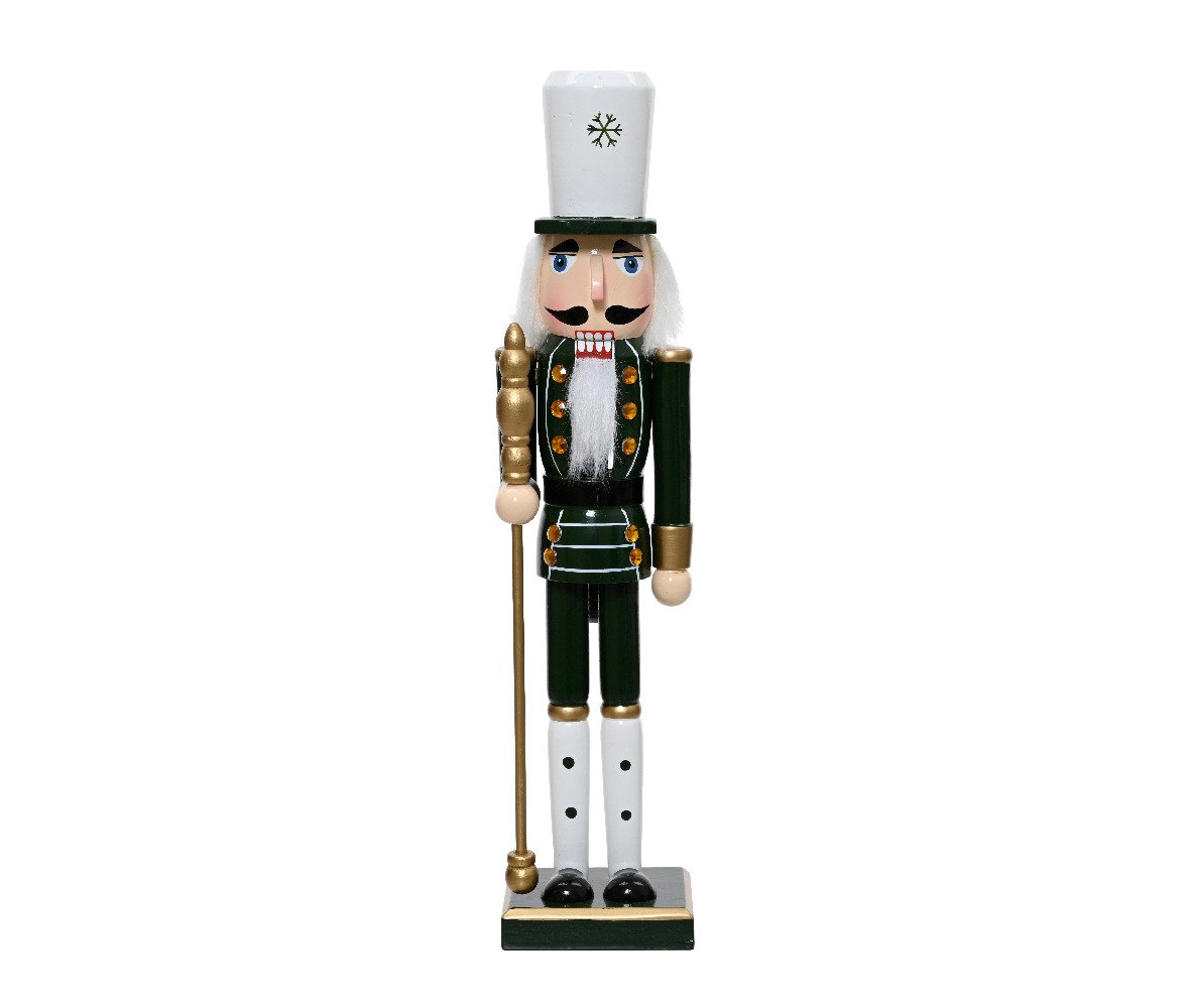 Decoris Firwood Nutcracker 76cm - Black and Gold