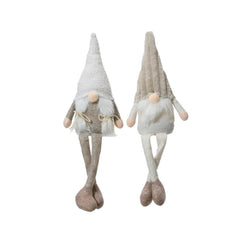 Decoris Polyester Gnome with Dangle Legs 50cm - 2 Assorted