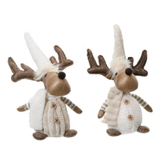 Decoris Polyester Deer 29cm - 2 Assorted