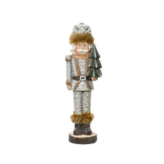 Decoris Terracotta Nutcracker with Tree 28cm