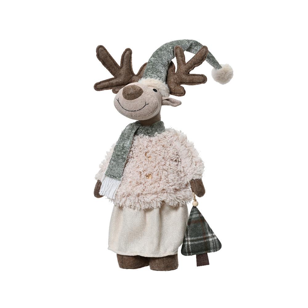 Decoris Polyester Girl Deer 82cm