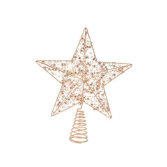 Lumineo BO Micro-Led Star Tree Topper 25cm - Gold/Warm White