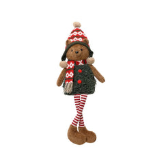 Decoris Polyester Girl Bear with Dangle Legs 68cm