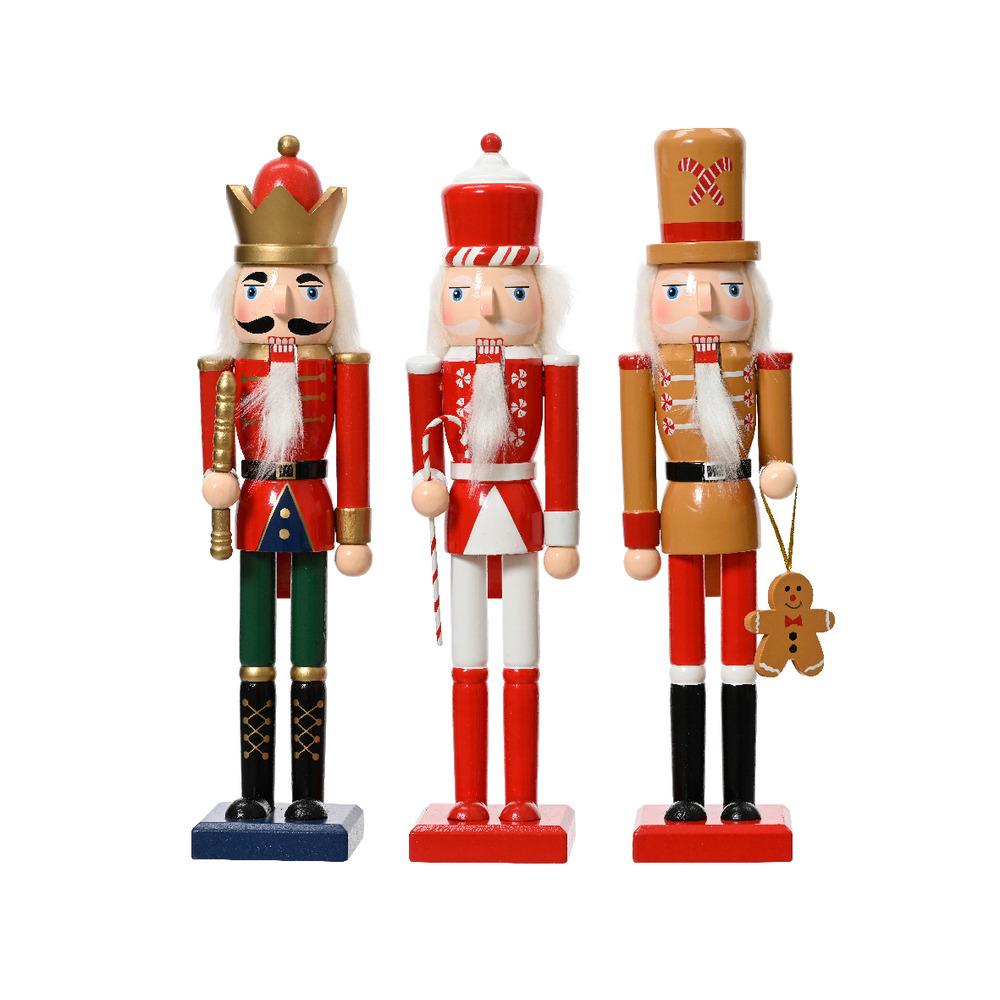 Decoris Firwood Nutcracker 30cm - 3 Assorted