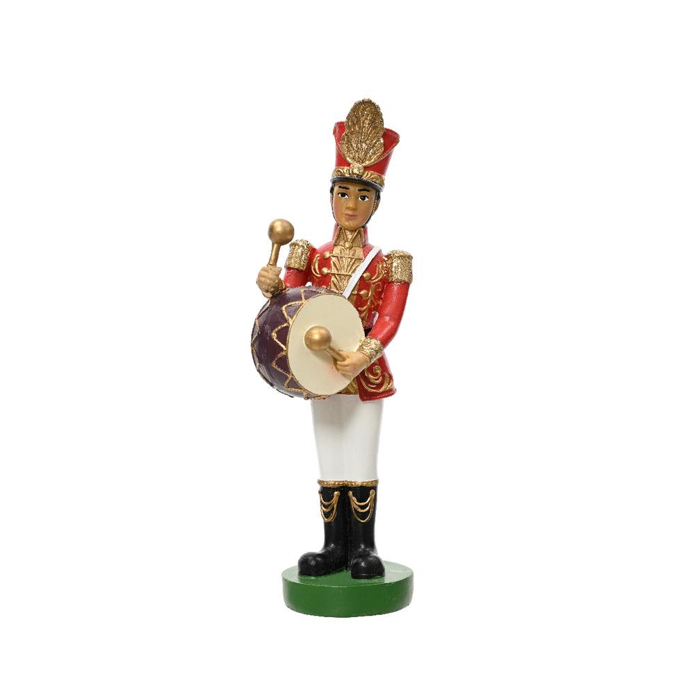 Decoris Polyresin Soldier with Drums 18cm