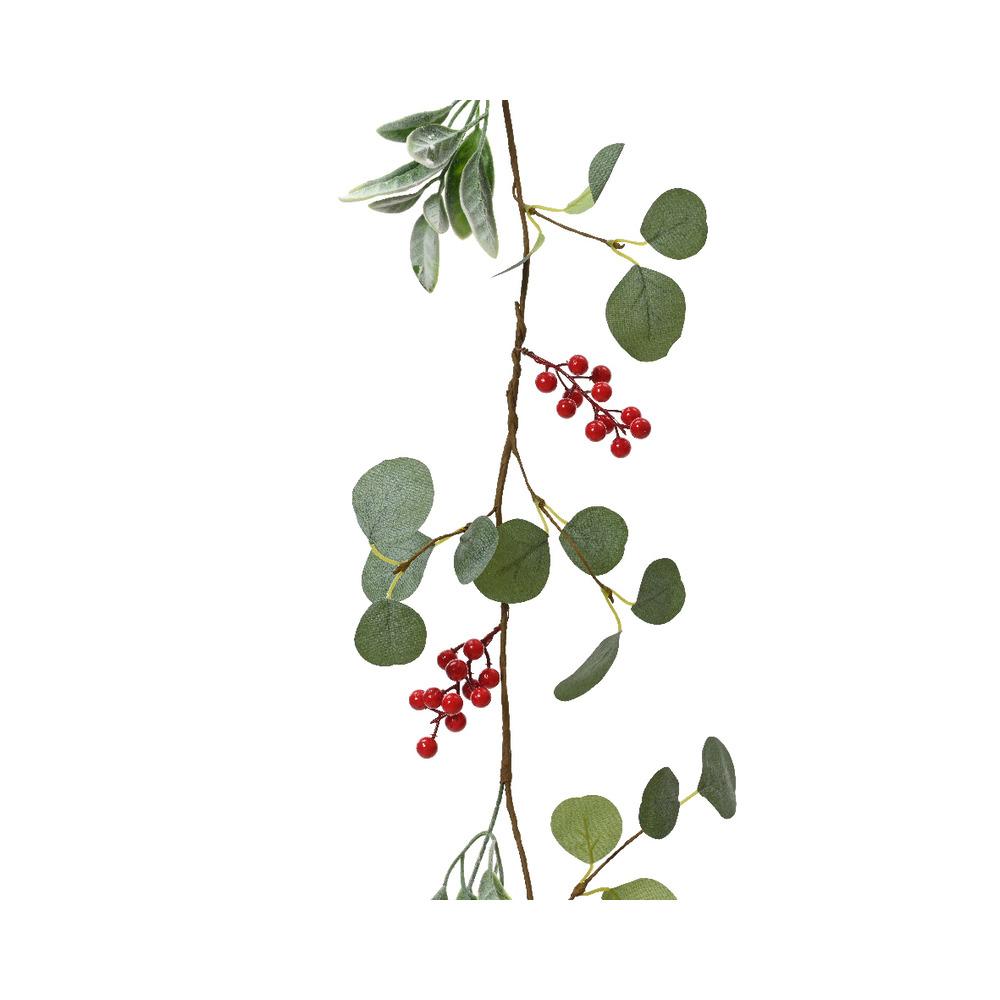 Everlands Polyester Garland with Berries 150cm